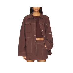 By.Dyln Oversized Burgundy Avant Size XL Jacket